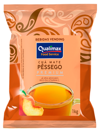 Chá Mate Pêssego Qualimax